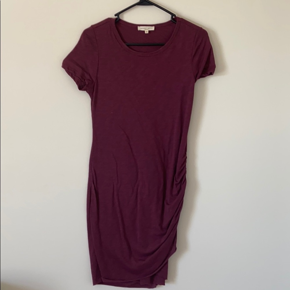 Burgundy Shirt Dress